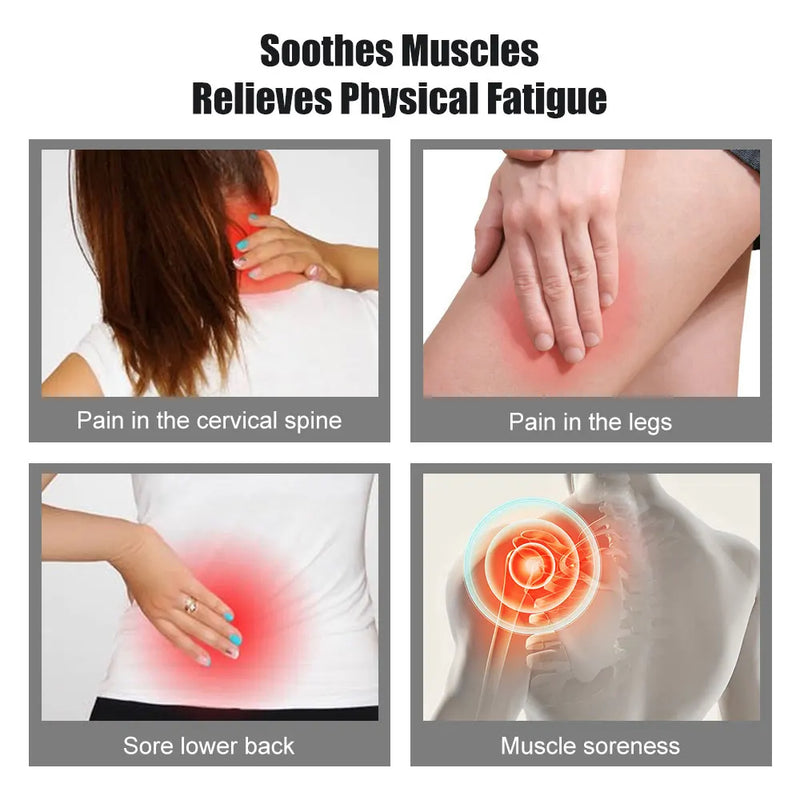 Massageador elétrico recarregável 8 modos alívio da dor