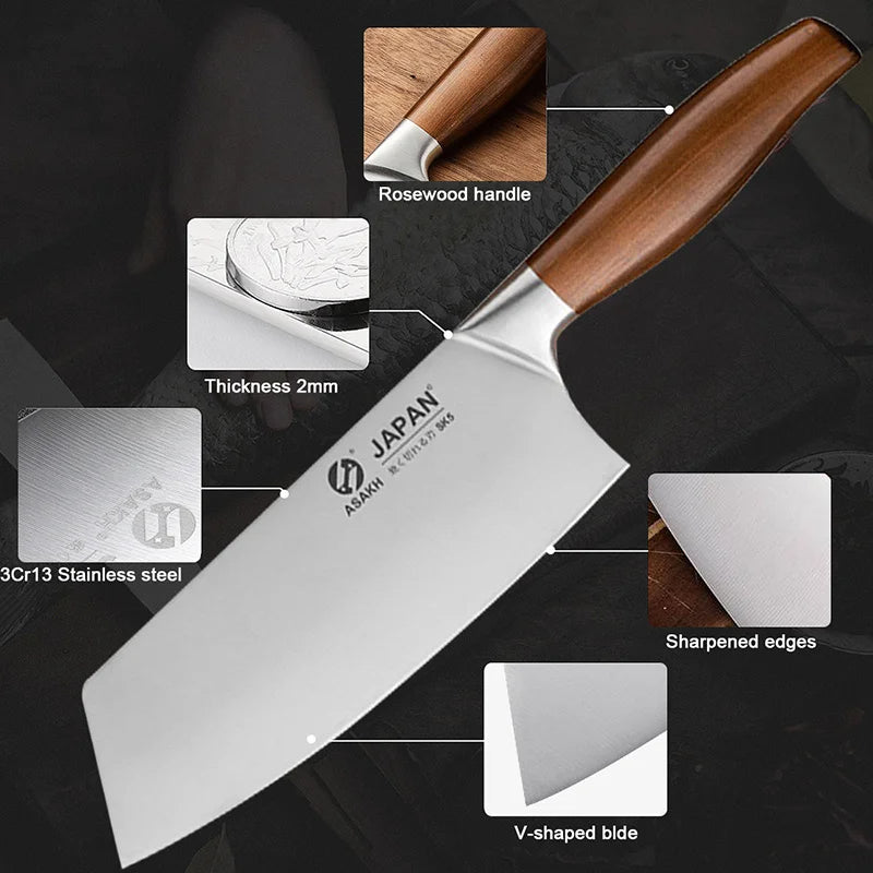 Conjunto de facas aço inoxidável profissional