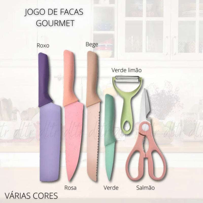 Kit de facas Premium para Churrasco e Cozinha
