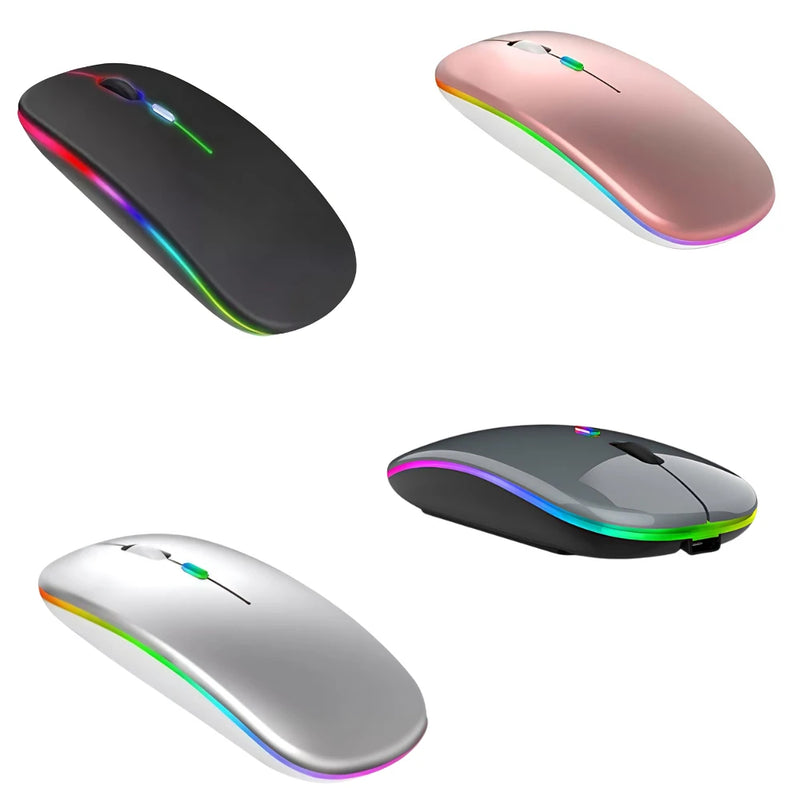 Mouse casual sem fio recarregável