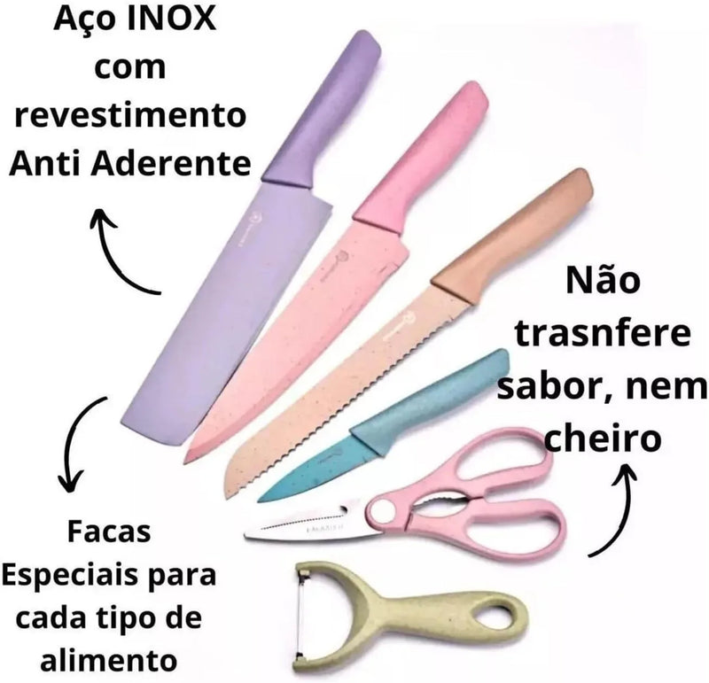 Kit de facas Premium para Churrasco e Cozinha
